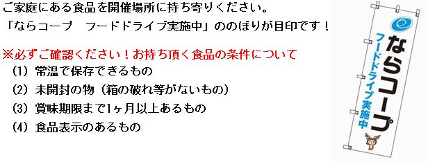 フードドライブにご協力お願いします:1~3月日程