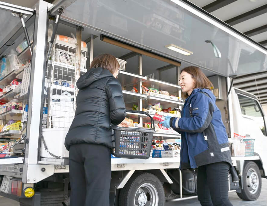移動店舗でのお買い物