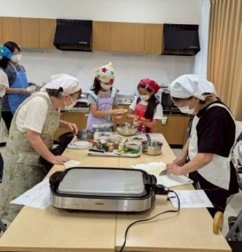 葛城コープ委員会： 夏休み企画　“親子料理教室”　4つの料理を作りました